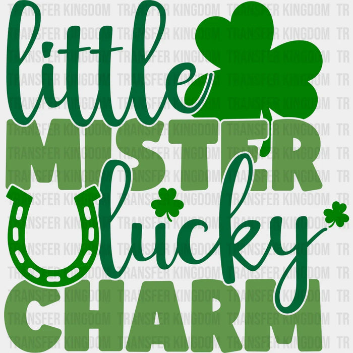 Little Mister Horseshoe Lucky Charm St. Patrick's Day Design - DTF heat transfer