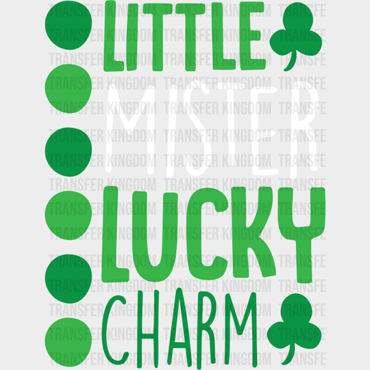 Little Mister Lucky Charm St. Patrick's Day Design - DTF heat transfer - Transfer Kingdom