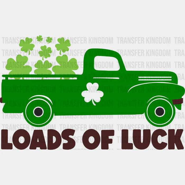 Loads Of Luck Truck  St. Patrick's Day Design - DTF heat transfer