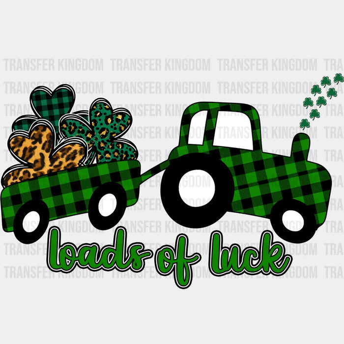 Truck Loads Of Luck St. Patrick's Day Design - DTF heat transfer