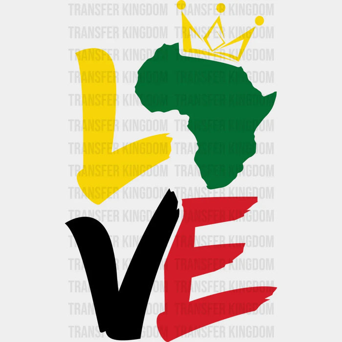 LOVE - BLM design DTF heat transfer