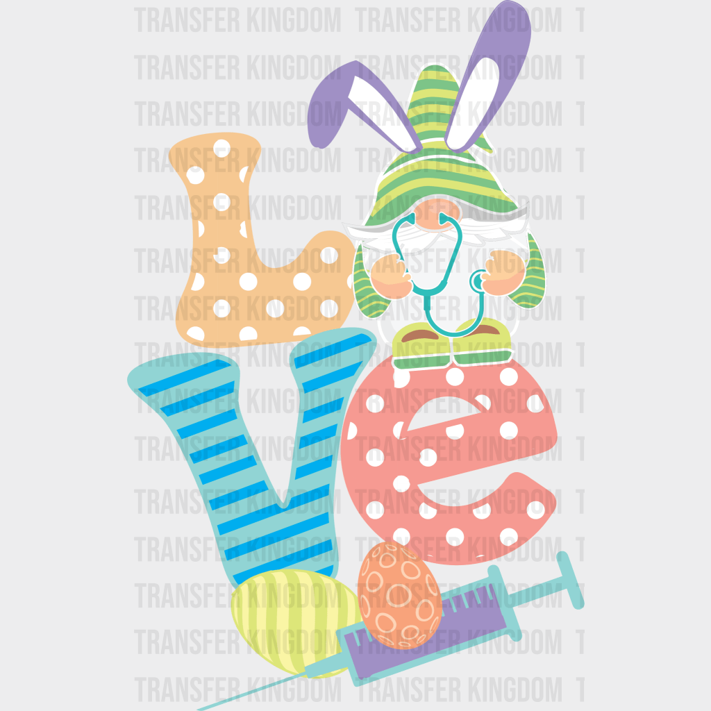 LOVE Easter Design - DTF heat transfer - Transfer Kingdom