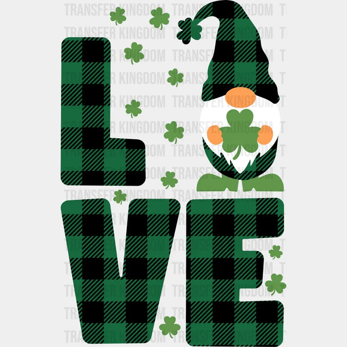 Love With Gnomie's St. Patrick's Day Design - DTF heat transfer