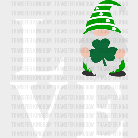 LOVE St. Patrick's Day Design - DTF heat transfer - Transfer Kingdom
