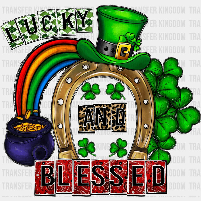 Lucky And Blessed St. Patrick's Day Design - DTF heat transfer