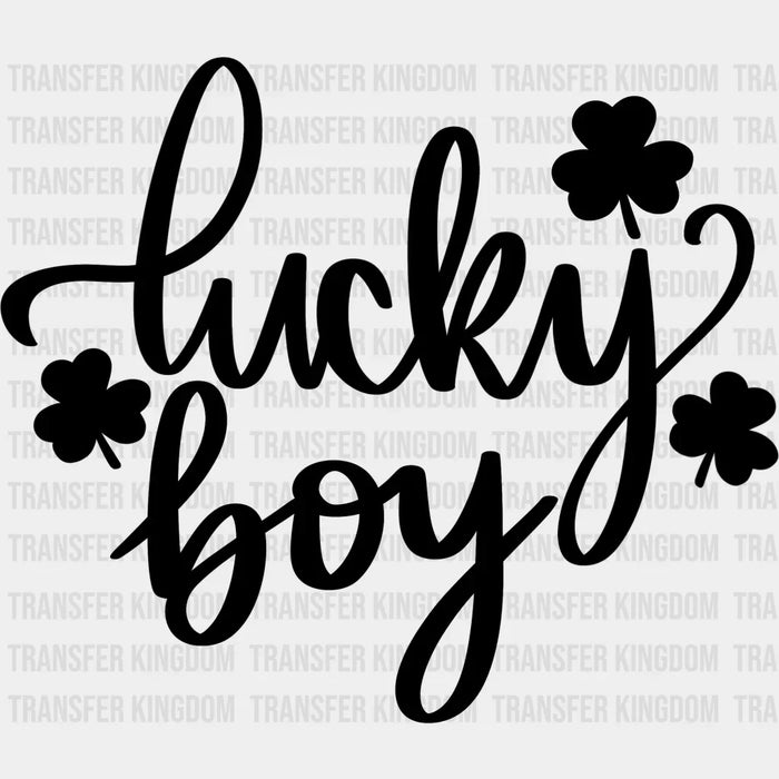 Lucky Boy Clovers St. Patrick's Day Design - DTF heat transfer