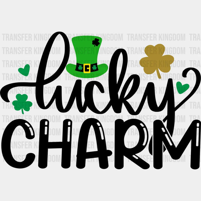 Shamrock Lucky Charm  St. Patrick's Day Design - DTF heat transfer