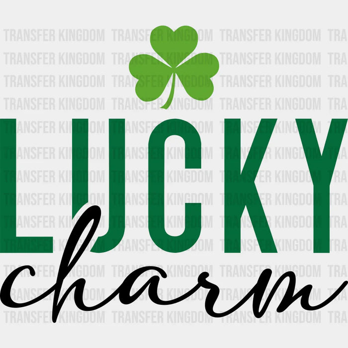 Lucky Clover Charm St. Patrick's Day Design - St. Patrick's Day DTF heat transfer