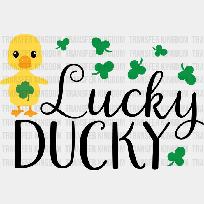 Lucky Ducky St. Patrick's Day Design - DTF heat transfer