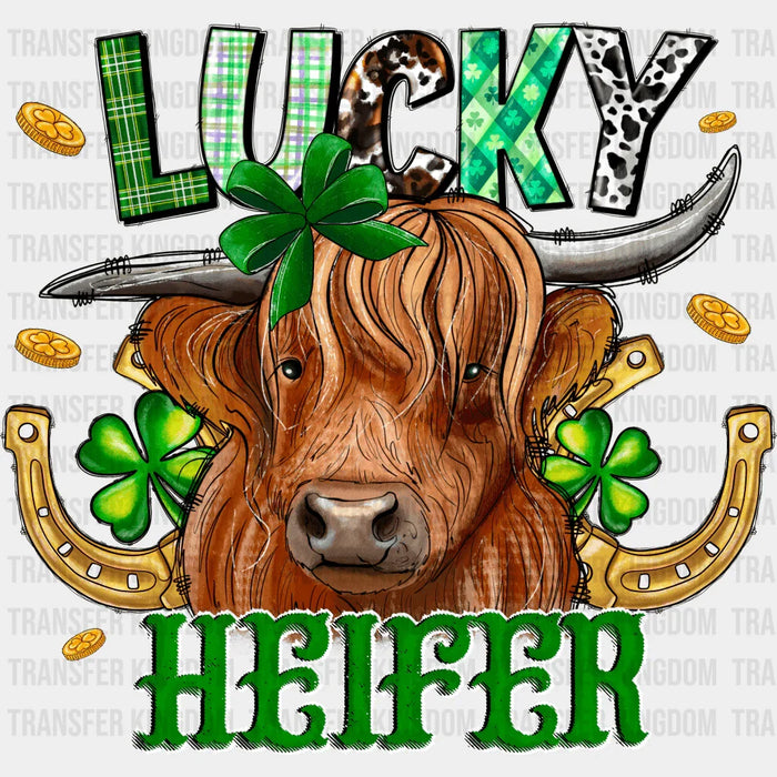 Cattle Lucky Heifer St. Patrick's Day Design - DTF heat transfer