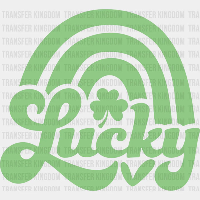 Lucky Rainbow Shamrock  St. Patrick's Day Design - DTF heat transfer