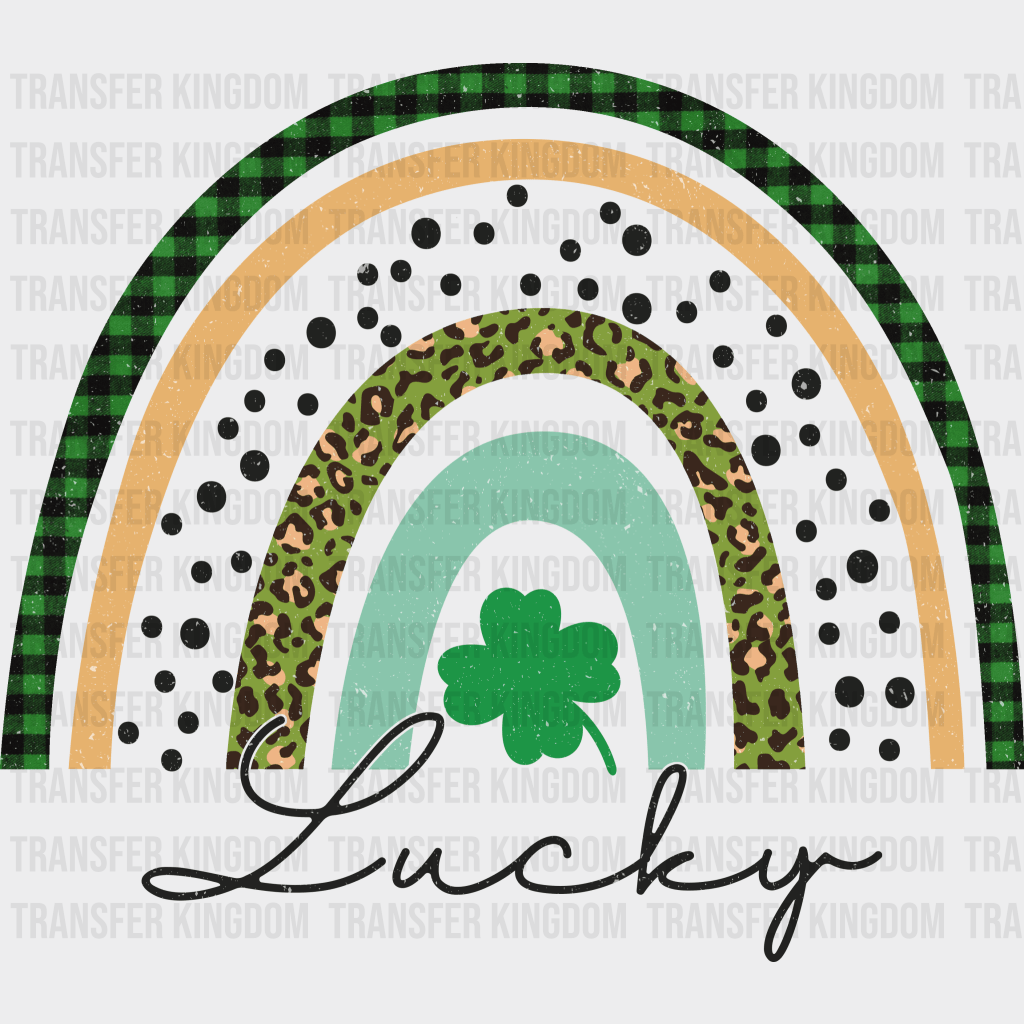 Lucky Rainbow St. Patrick's Day Design - DTF heat transfer - Transfer Kingdom