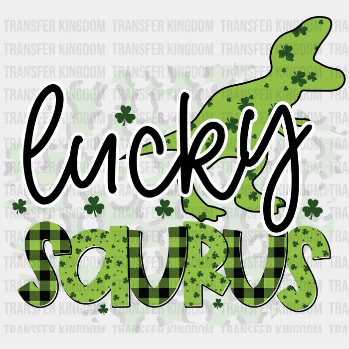 Lucky Saurus St. Patrick's Day Design - DTF heat transfer