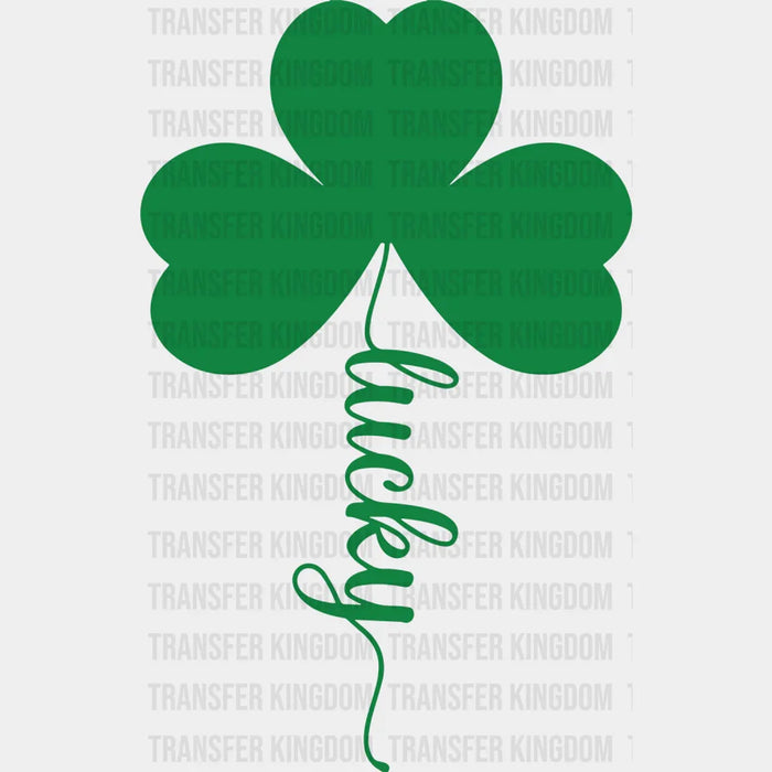 Lucky Clover Leaf Design - St. Patrick's Day DTF heat transfer