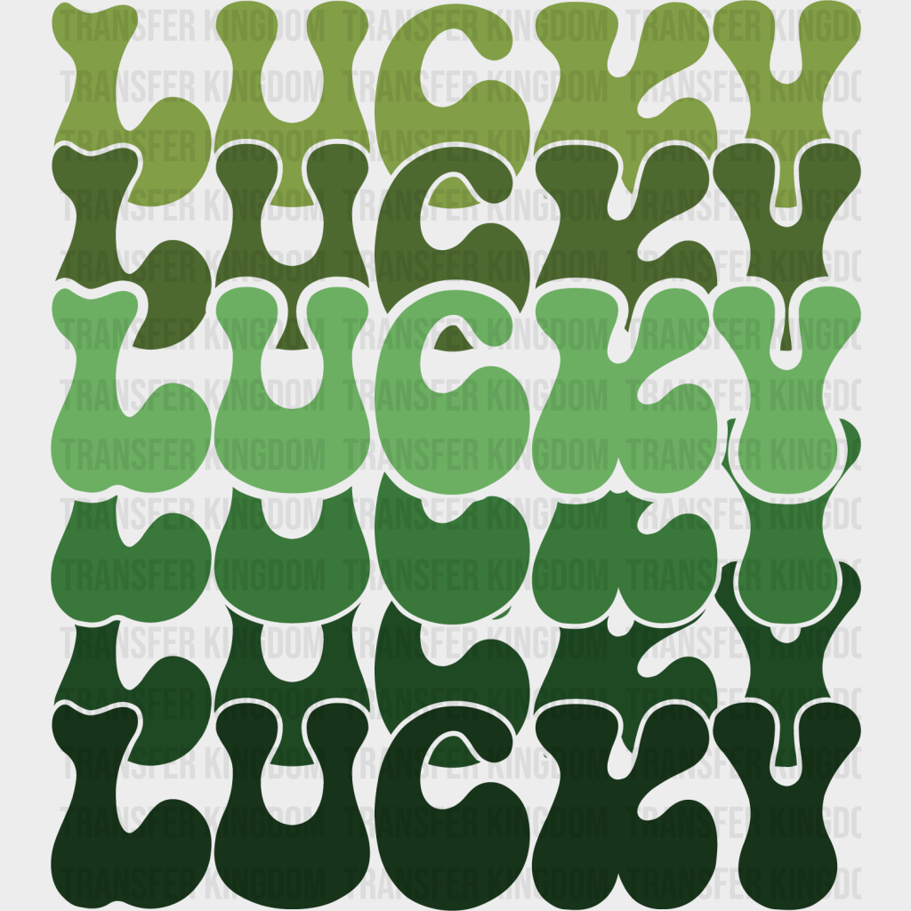 Lucky St. Patrick's Day Design - DTF heat transfer - Transfer Kingdom