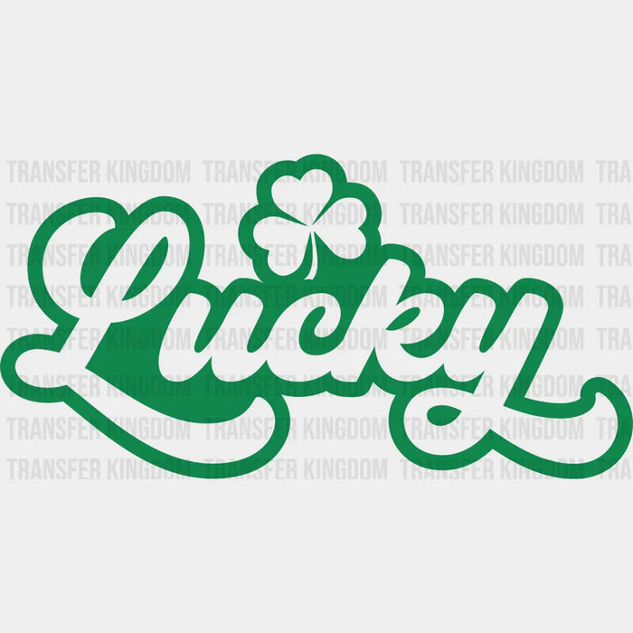 Lucky Shamrock Charm St. Patrick's Day Design - St. Patrick's Day DTF heat transfer