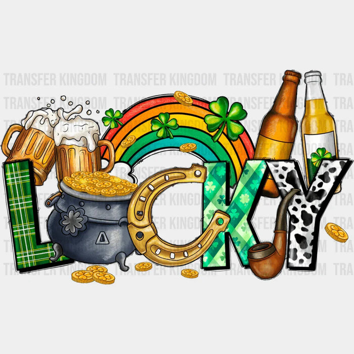 Lucky St. Patrick's Day Beers Design - DTF heat transfer