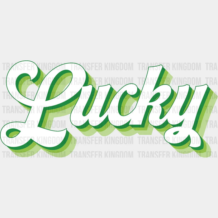 Lucky St. Patrick's Day Design - DTF heat transfer