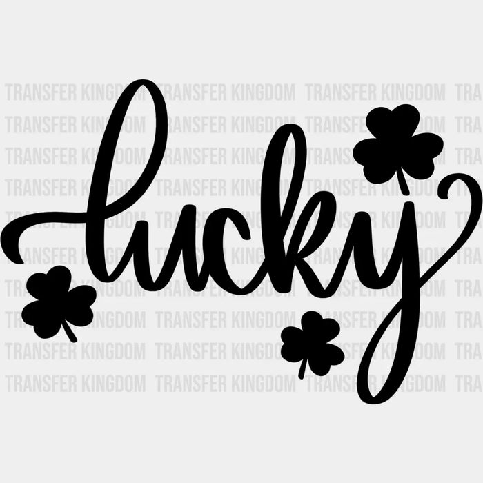 Shamrock's Lucky St. Patrick's Day Design - DTF heat transfer