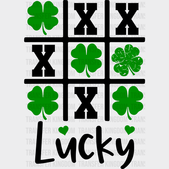 Lucky XOX St. Patrick's Day Design - DTF heat transfer - Transfer Kingdom