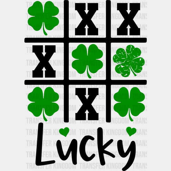 ◆ Happy Lucky  ③ Lucky XOX St. Patrick's Day Design - DTF heat transfer