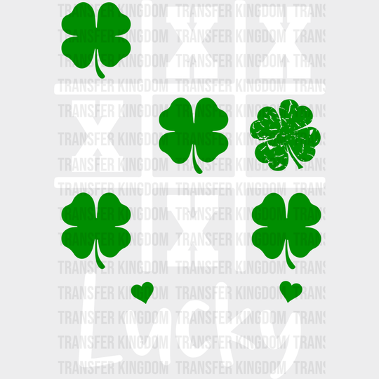 Lucky XOX St. Patrick's Day Design - DTF heat transfer - Transfer Kingdom