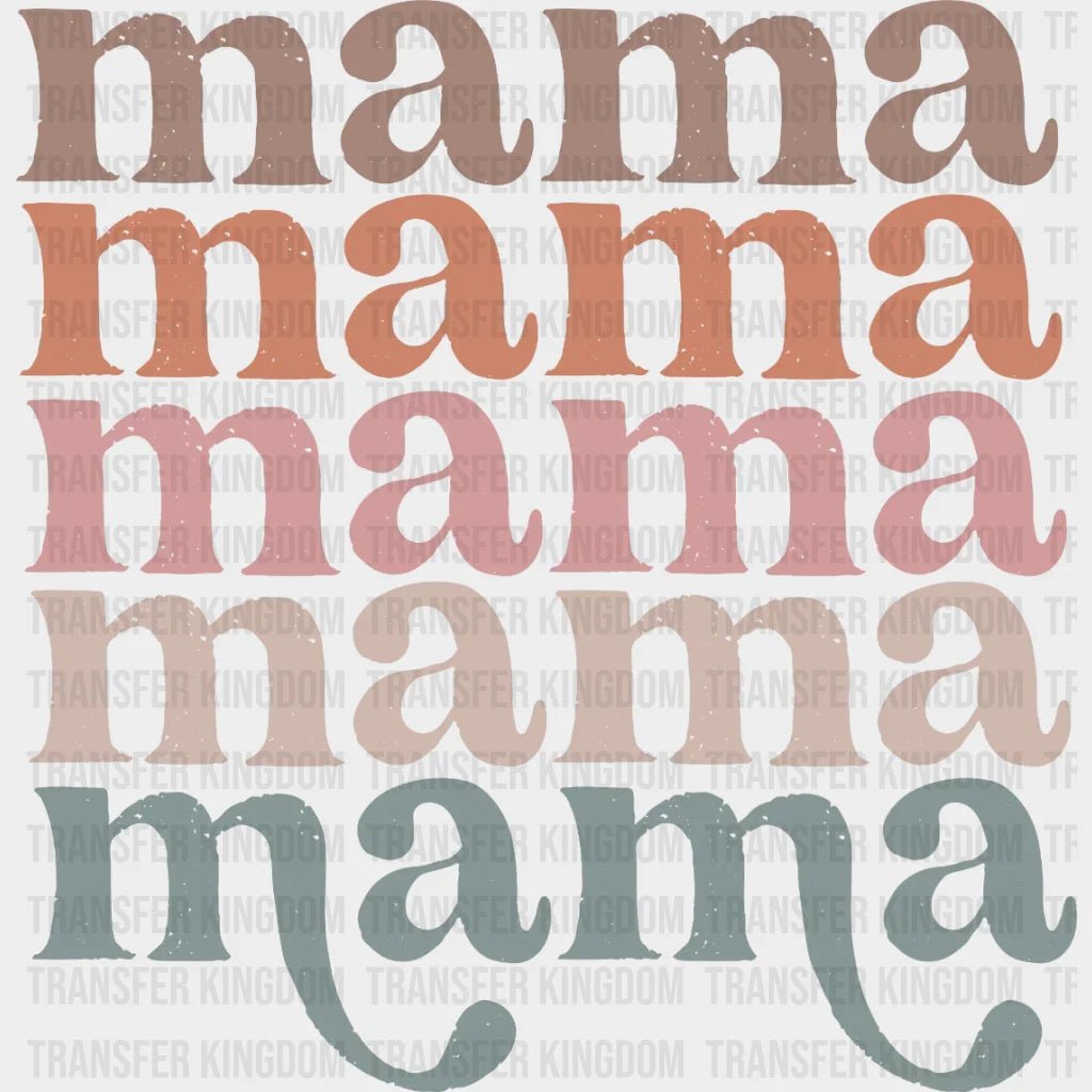 Mama Boho Distressed Stacked - Mothers Day - Funny Mom - Cool Mom - Design - DTF heat transfer - Transfer Kingdom