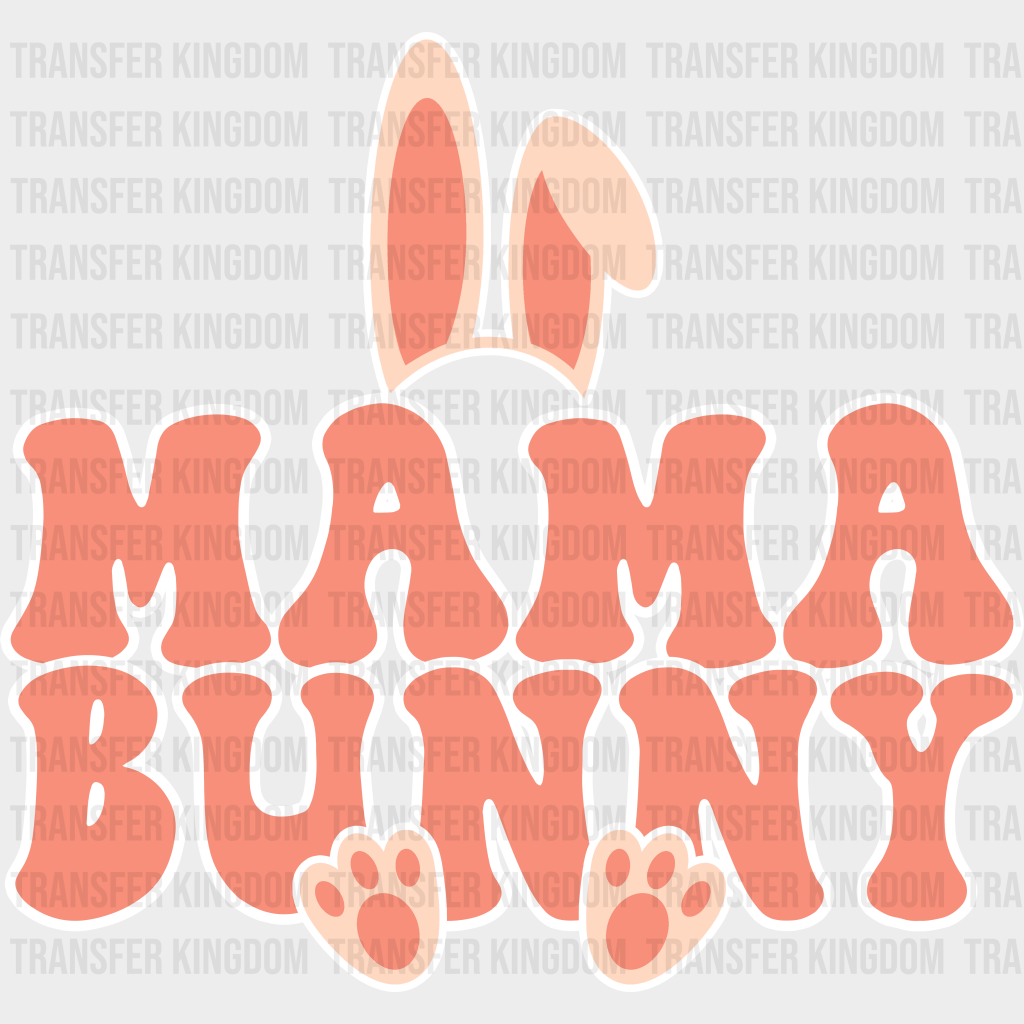 Mama Bunny Easter Design - DTF heat transfer - Transfer Kingdom