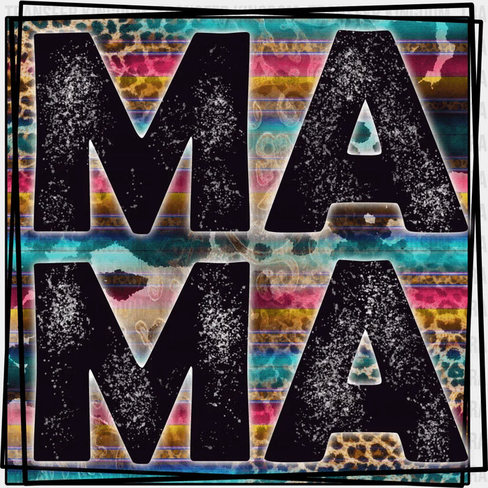 Mama Colorful Leopard Print - Mother's Day DTF Transfer