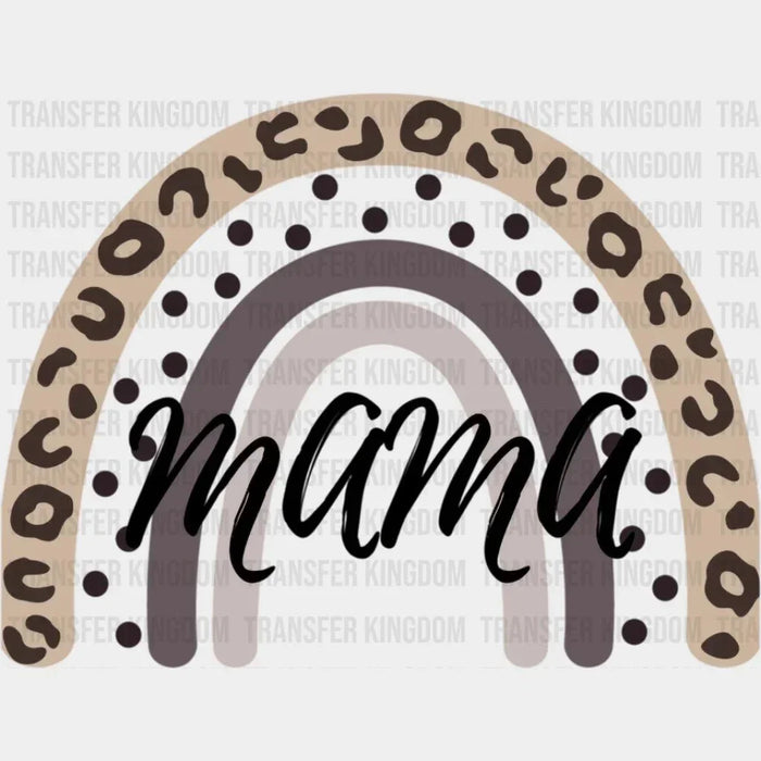 Mama Rainbow Leopard Animal Print Mom Life Boho - Funny Mom - Cute Mom - Design - DTF heat transfer