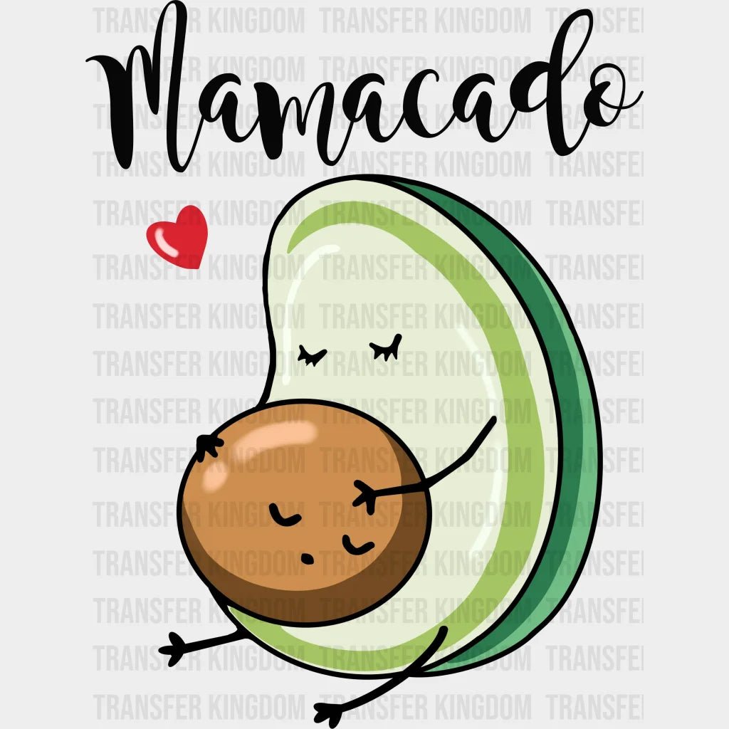 Mamacado Pregnant Mom Cursive Text Design - Dtf Heat Transfer