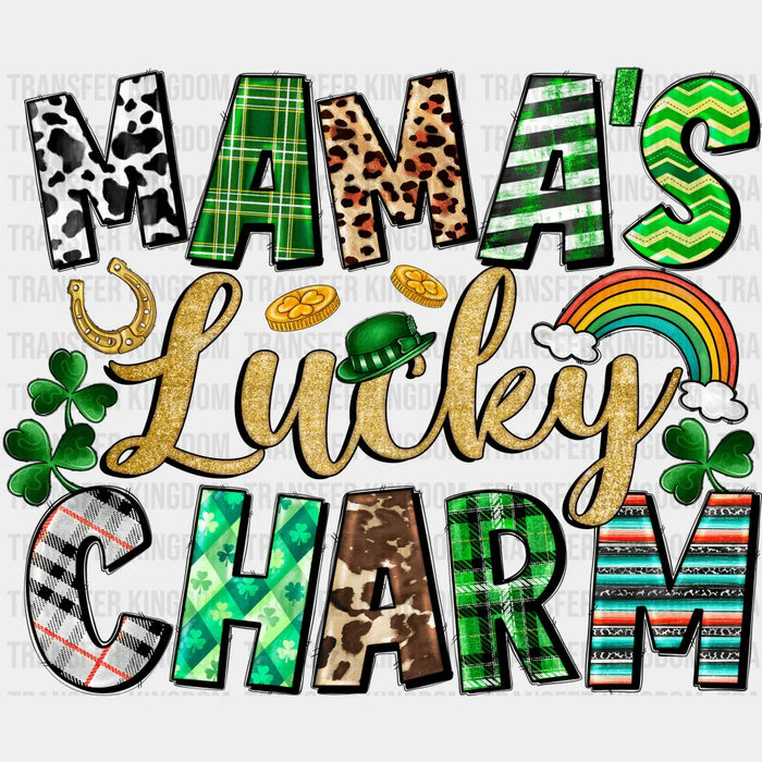 Clovers Mama's Lucky Charm St. Patrick's Day Design - DTF heat transfer