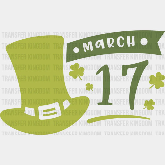 March 17 St. Patrick's Day Design - DTF heat transfer
