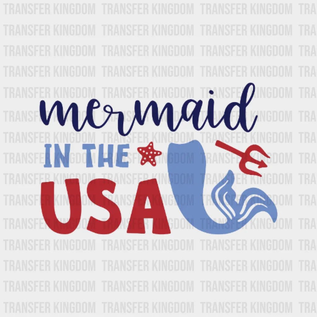Mermaid In The Usa Dtf Transfer