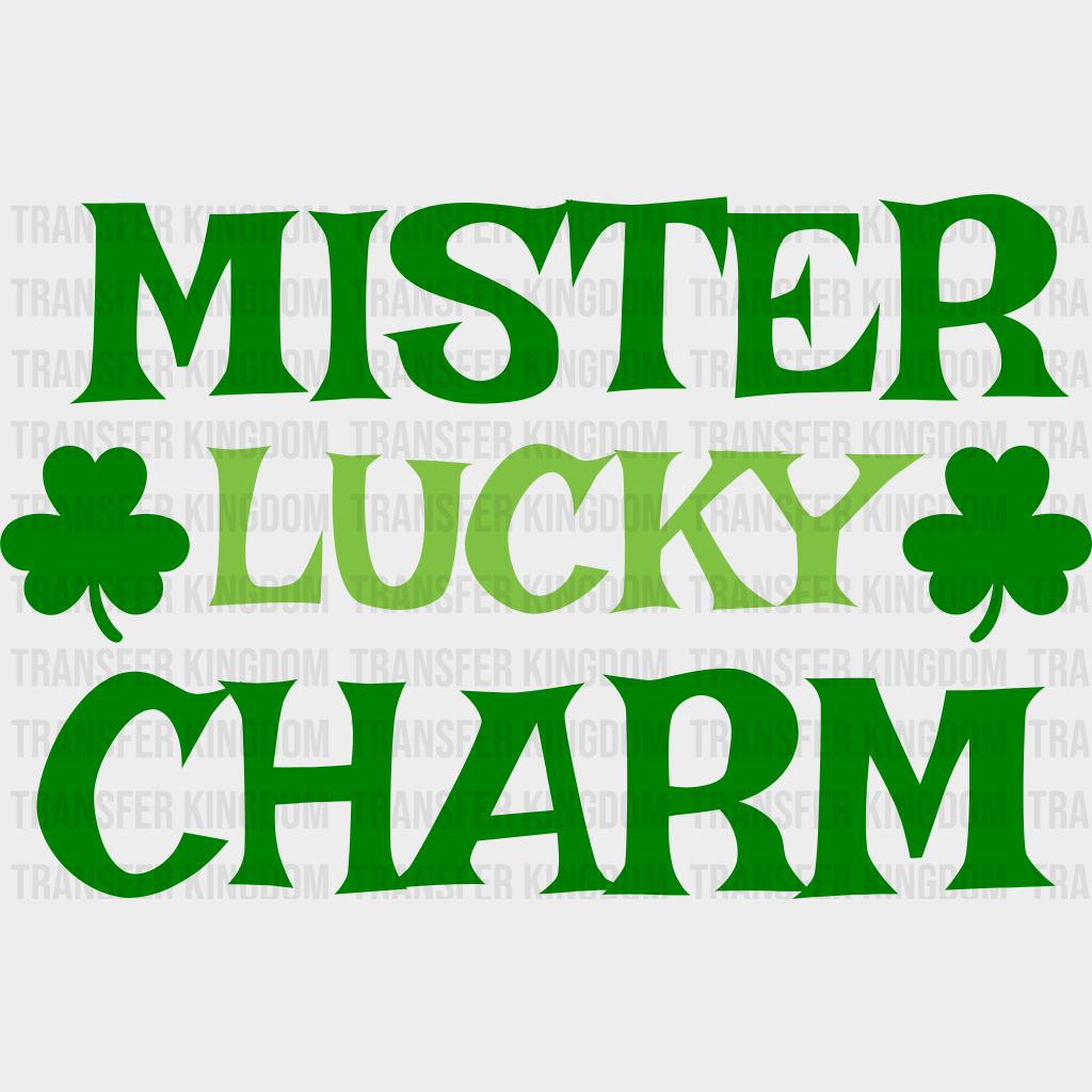 Mister Lucky Charm St. Patrick's Day Design - DTF heat transfer - Transfer Kingdom
