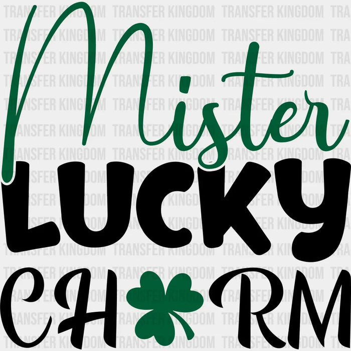 Mister Lucky Charm St. Patrick's Day Clover Design - DTF heat transfer