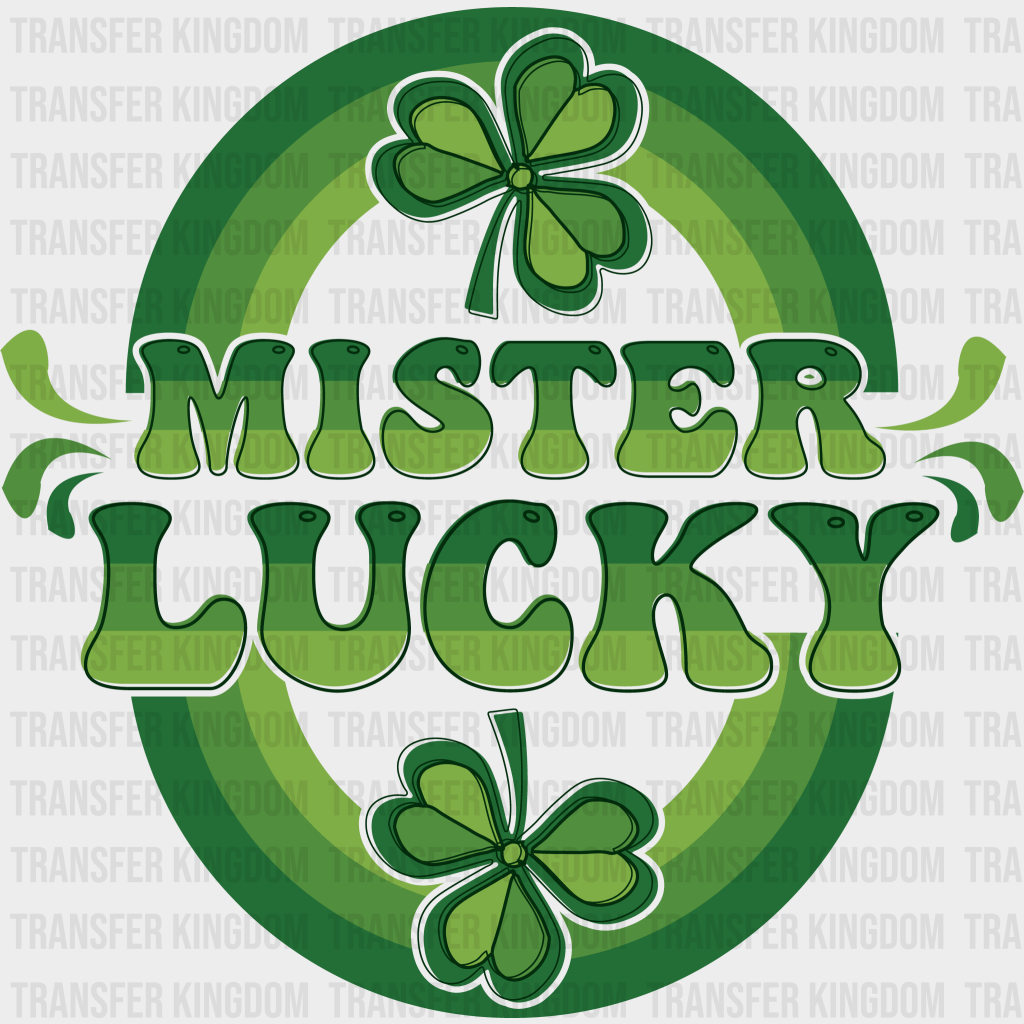 Mister Lucky St. Patrick's Day Design - DTF heat transfer - Transfer Kingdom