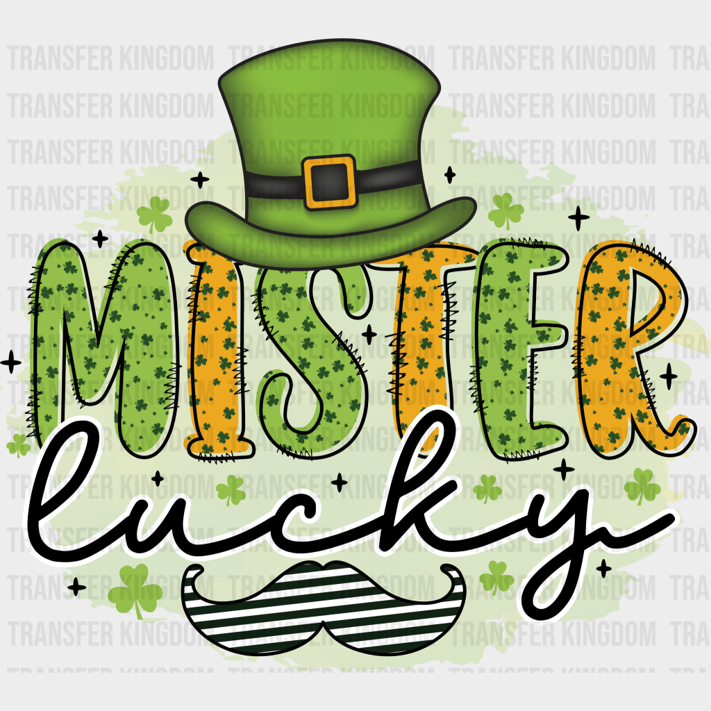 Mister Lucky St. Patrick's Day Design - DTF heat transfer - Transfer Kingdom