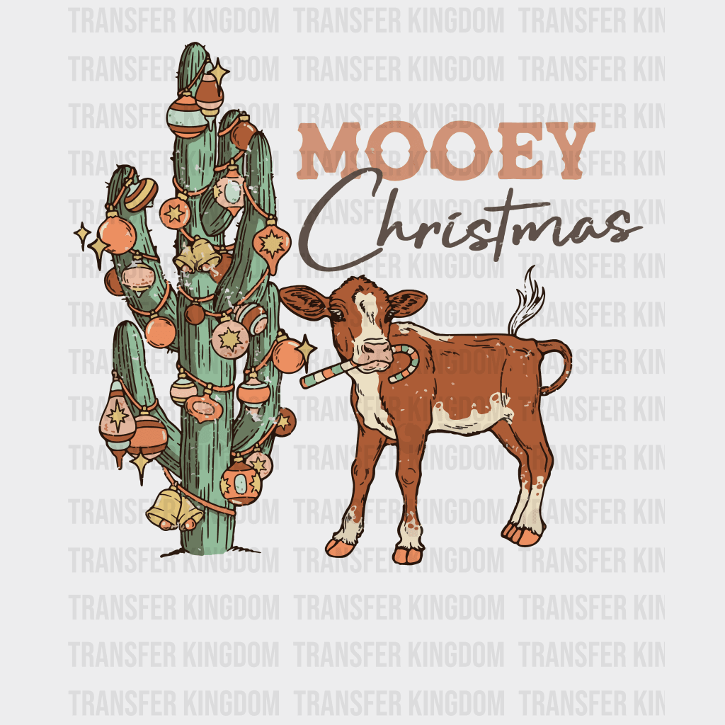 Mooey Christmas Christmas Design - Dtf Heat Transfer