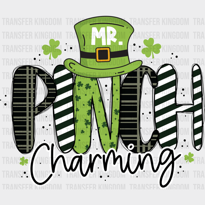 Mr. Pinch Charming St. Patrick's Day Design - DTF heat transfer