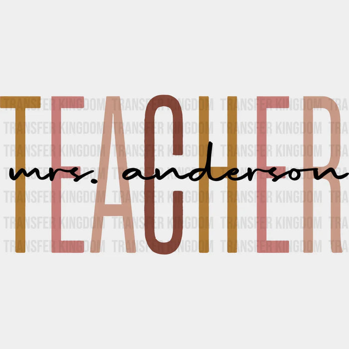 Mrs. Anderson 100 Days Of School Design - DTF heat transfer