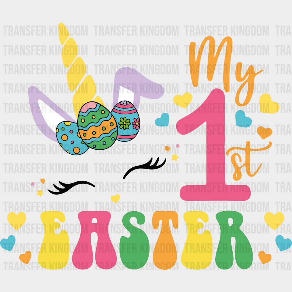 My 1 St Easter Design - DTF heat transfer - Transfer Kingdom