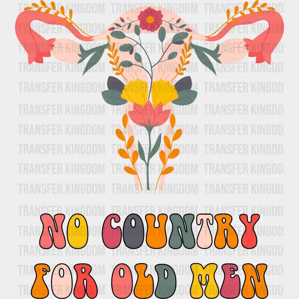 No Country For Old Men Uterus Design - Dtf Heat Transfer