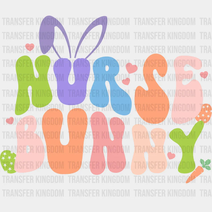 Nurse Bunny Easter Design - DTF heat transfer