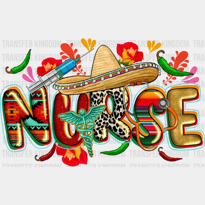 Nurse Design - Cinco De Mayo DTF heat transfer