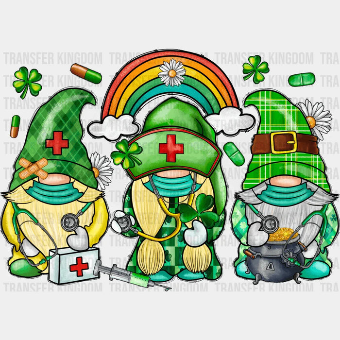 Nurse Gnomies St. Patrick's Day Design - DTF heat transfer