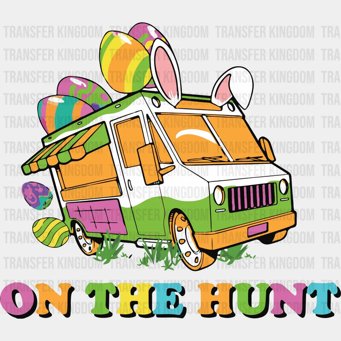On The Hunt Easter Van Design - DTF heat transfer