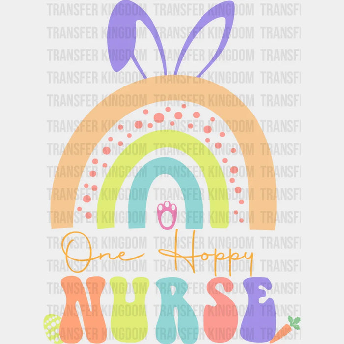 One Happy Nurse Easter Design - DTF heat transfer