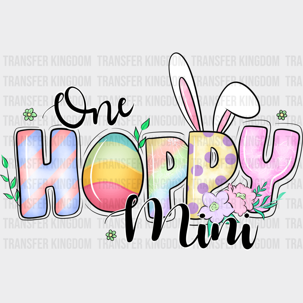 One Hoppy Mini Easter Design - DTF heat transfer - Transfer Kingdom