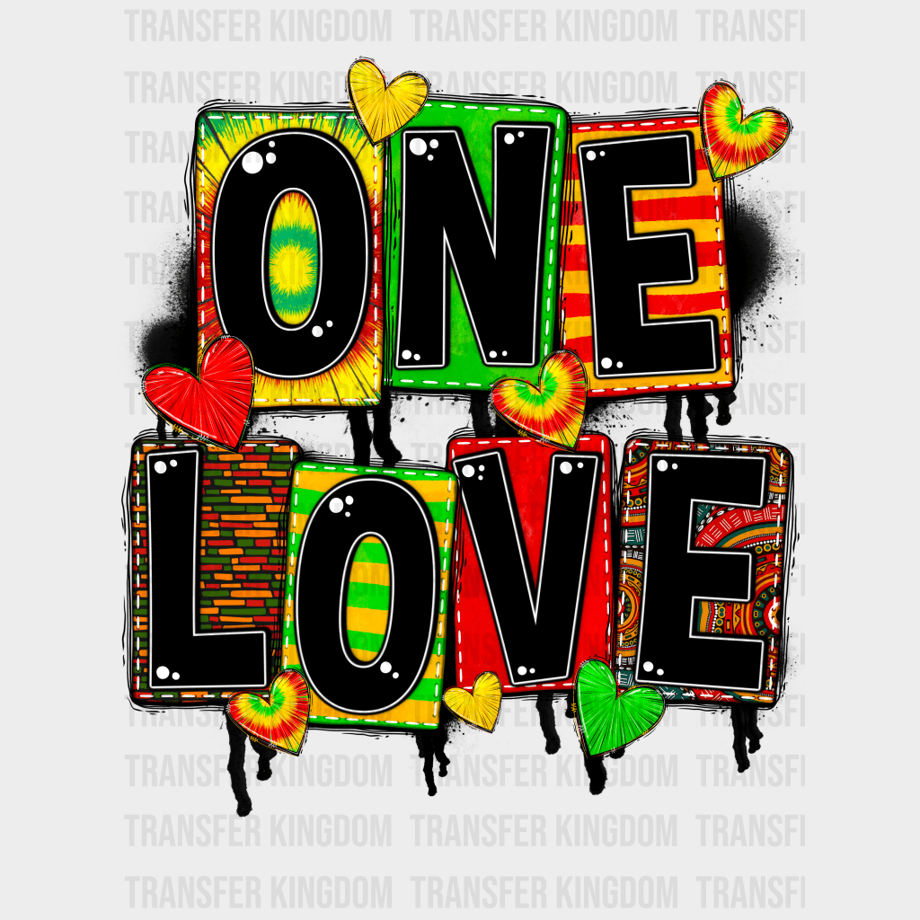 One Love - BLM design DTF heat transfer - Transfer Kingdom